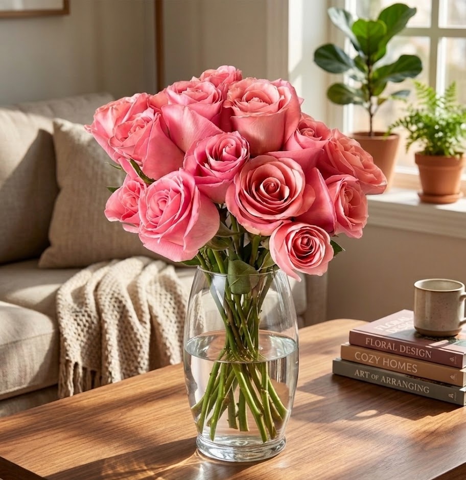 Bouquet floral en contexto para celebración íntima